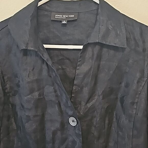 Jones New York collection linen blazer size 6 - Picture 2 of 10